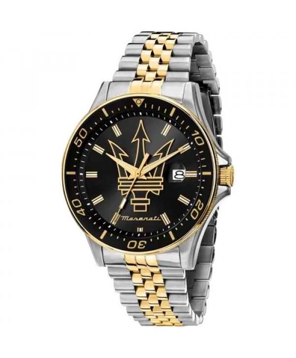 Maserati R8853140009 10 Atm Suya Dayanıklı Quartz Çelik Kordonlu Altın Renk Erkek Kol Saati
