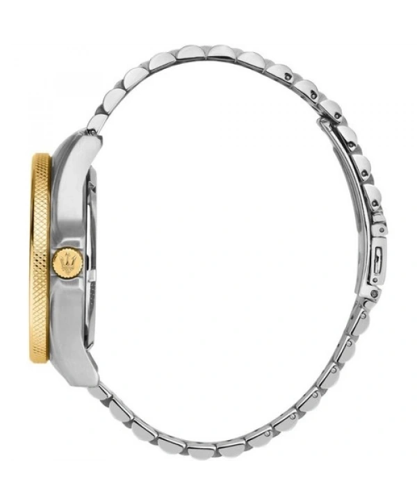 Maserati R8853140009 10 Atm Suya Dayanıklı Quartz Çelik Kordonlu Altın Renk Erkek Kol Saati