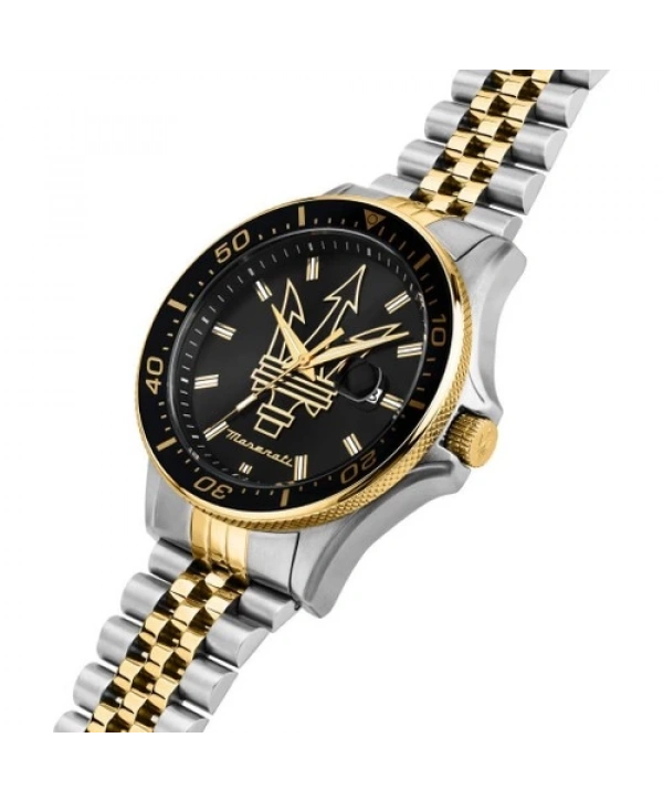 Maserati R8853140009 10 Atm Suya Dayanıklı Quartz Çelik Kordonlu Altın Renk Erkek Kol Saati