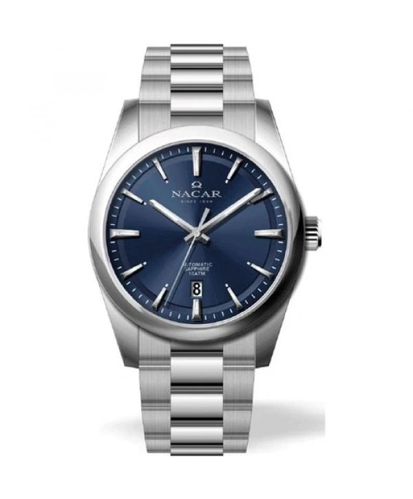 Nacar NC08-29430248-ALM Otomatik Mekanizma Safir Çizilmez Cam Metalik Renk Erkek Kol Saati