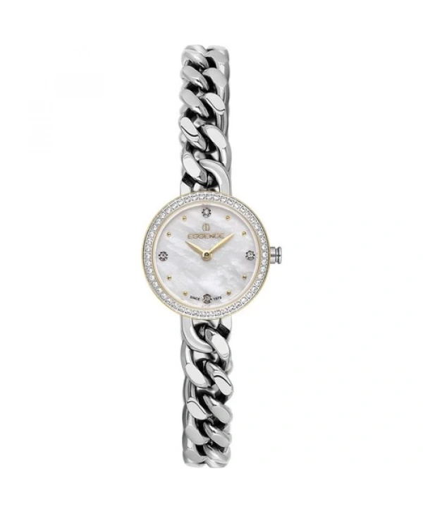 Essence D1212.220 Taşlı Sedef Kadranlı Çelik Kadın Kol Saati