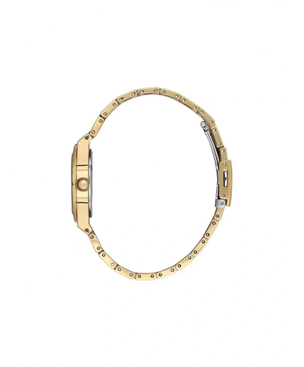 Bigotti BG.1.10559-2 Taşlı Tasarım Çelik Kaplama Altın Kadın Kol Saati