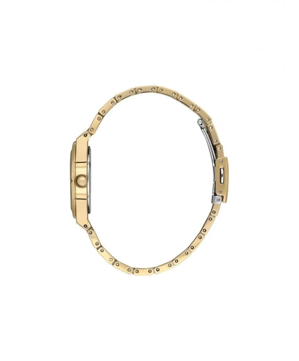 Bigotti BG.1.10559-3 Taşlı Tasarım Çelik Kaplama Altın Kadın Kol Saati