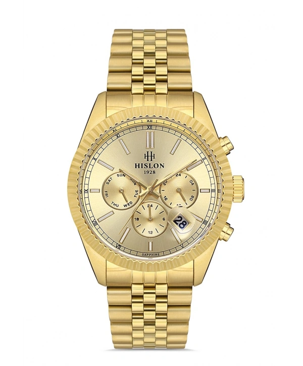 Hislon Mens Date DT117G-08SG