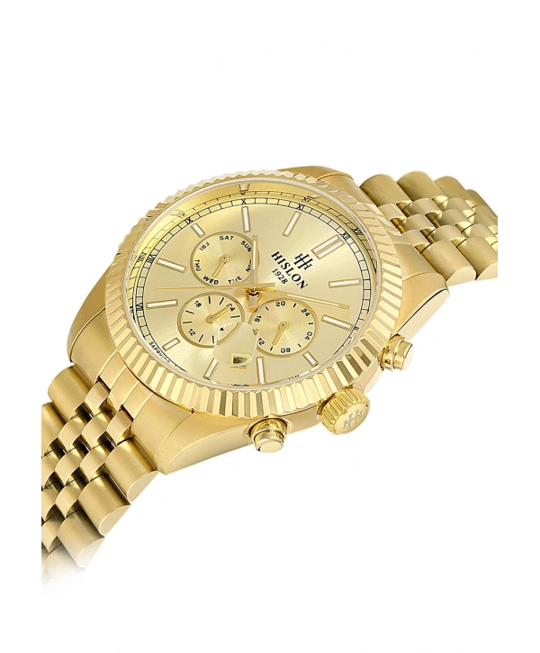 Hislon Mens Date DT117G-08SG