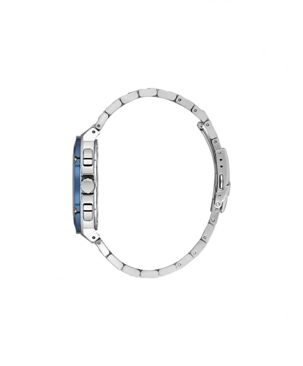 Santa Barbara Polo & Racquet Club Santa Barbara Polo Racquet Club SB.1.10577-5 Tüm Fonksiyonları Aktif Çelik Kordonlu Suya Dayanıklı Metalik Renk Erkek Kol Saati