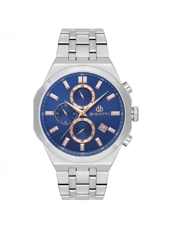 Bigotti BG.1.10567-5 Çelik Kaplama Fonksiyonlar Aktif Metalik Erkek Kol Saati