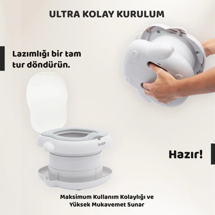 Guqqo Katlanabilir Penguen Lazımlık, Portatif Bebek Tuvaleti, Seyahat ve Tuvalet Eğitim Lazımlığı