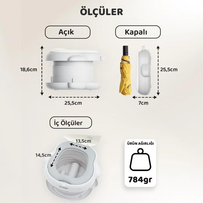 Guqqo Katlanabilir Penguen Lazımlık, Portatif Bebek Tuvaleti, Seyahat ve Tuvalet Eğitim Lazımlığı