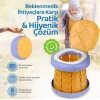 Guqqo Lazımlık Portatif Katlanabilir Taşınabilir Çocuk Tuvaleti, 80KG Taşıma Kapasiteli, Tabure, Sarı