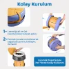 Guqqo Lazımlık Portatif Katlanabilir Taşınabilir Çocuk Tuvaleti, 80KG Taşıma Kapasiteli, Tabure, Sarı