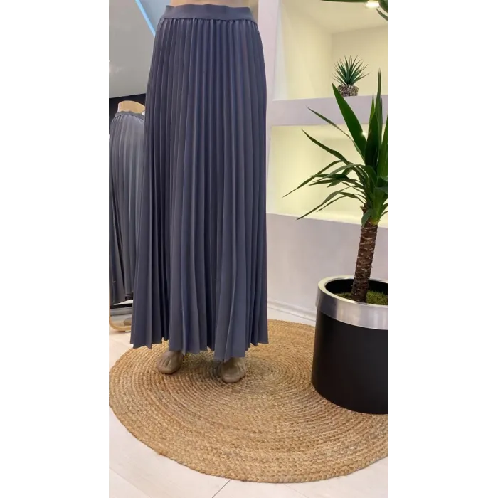 İnvee Pliseli Etek ANTRASİT 6998