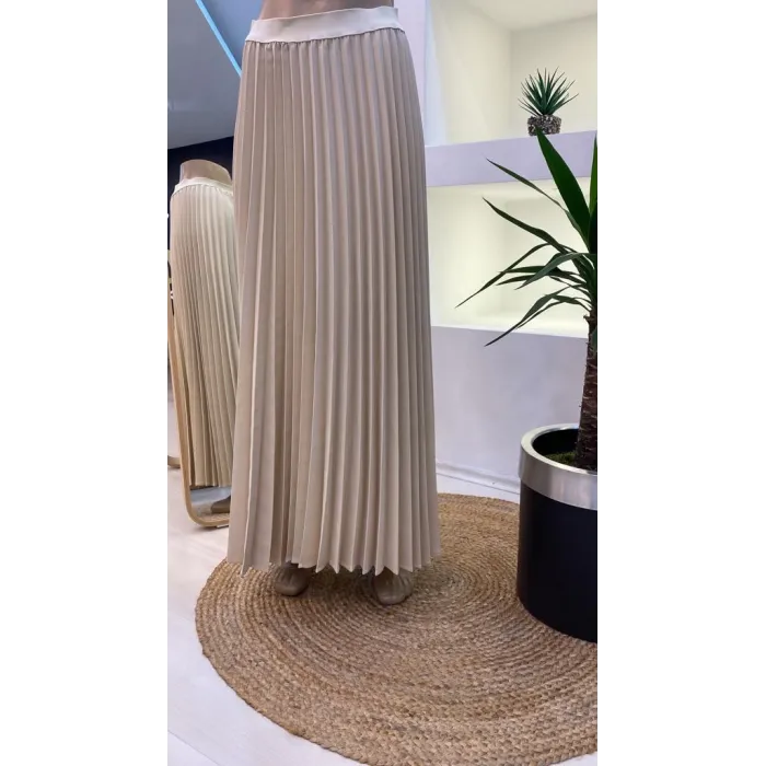 İnvee Pliseli Etek BEJ 6998