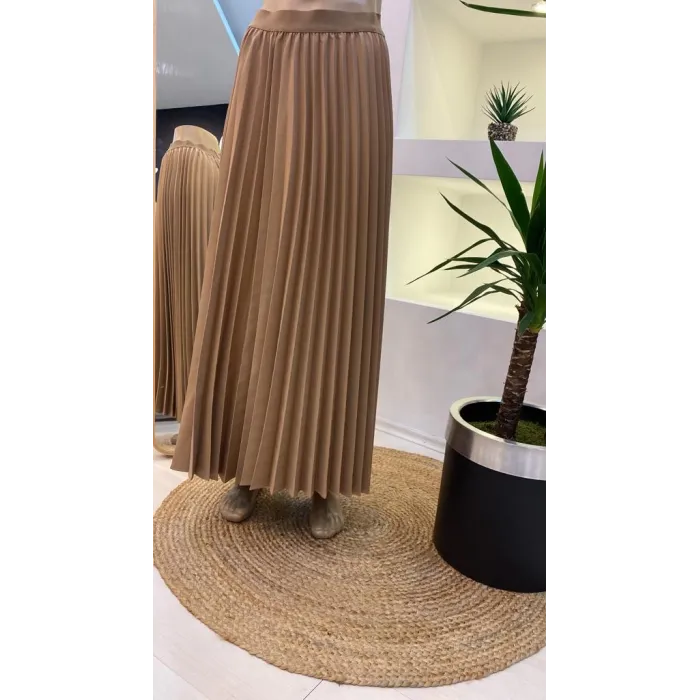 İnvee Pliseli Etek CAMEL 6998