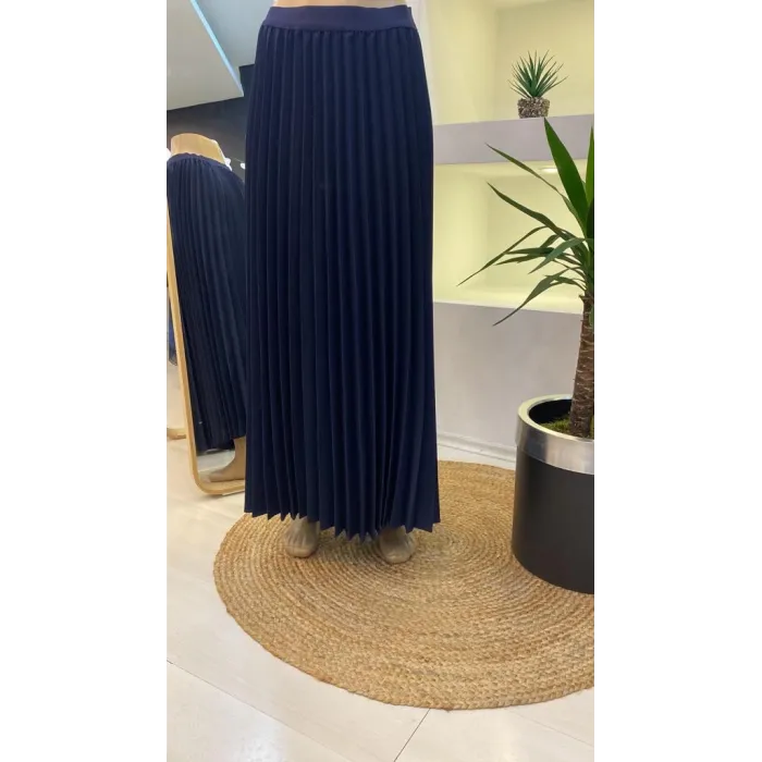 İnvee Pliseli Etek LACİVERT 6998