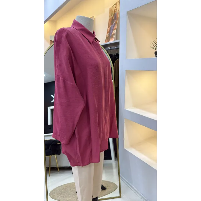 Nuss 3001 Gömlek - RED PLUM