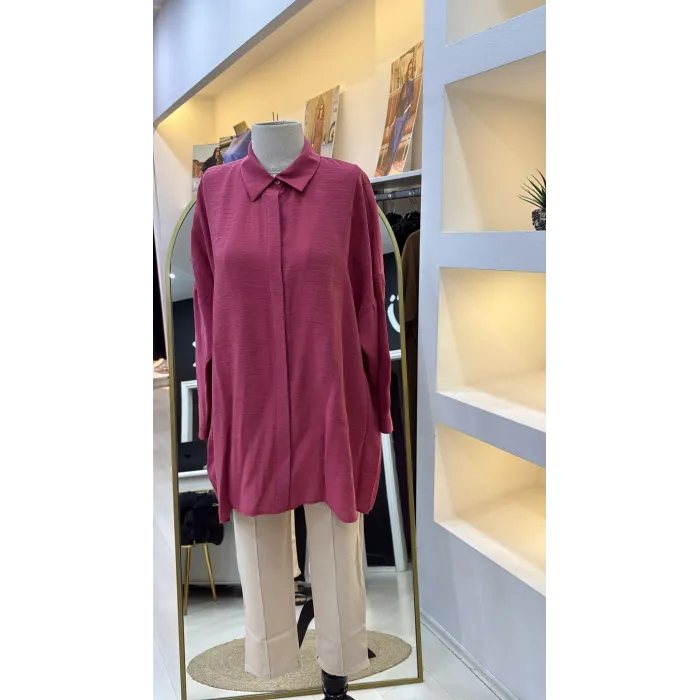 Nuss 3001 Gömlek - RED PLUM