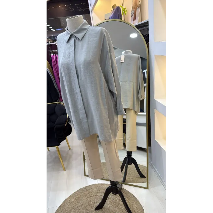 Nuss 3001 Gömlek - GRİ