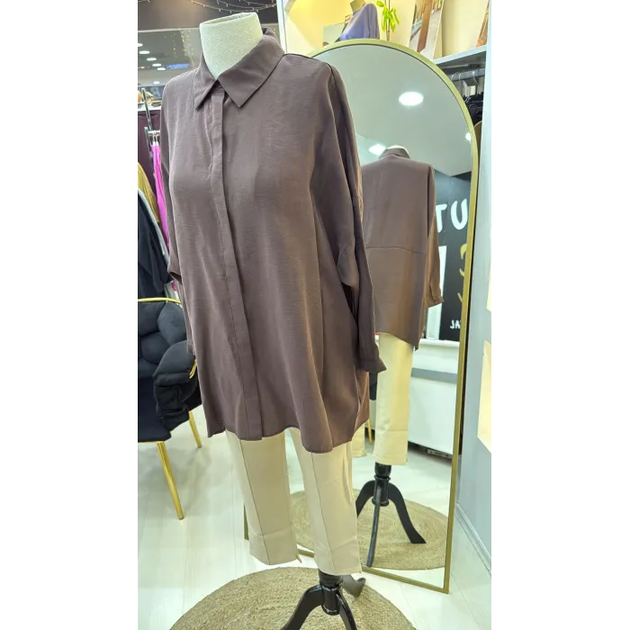 Nuss 3001 Gömlek - KAHVE