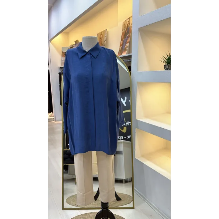 Nuss 3001 Gömlek - İNDİGO