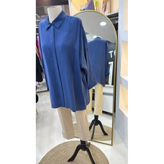 Nuss 3001 Gömlek - İNDİGO