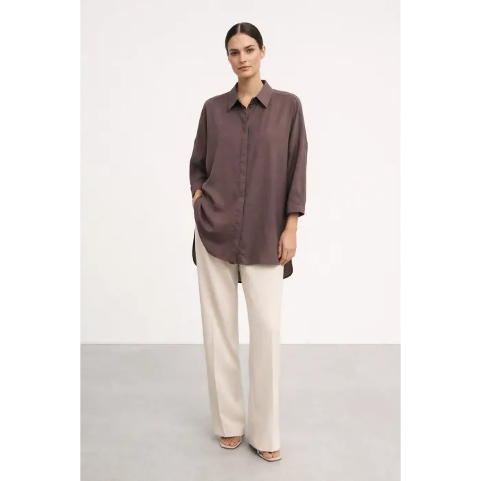 Nuss 3001 Gömlek - KAHVE