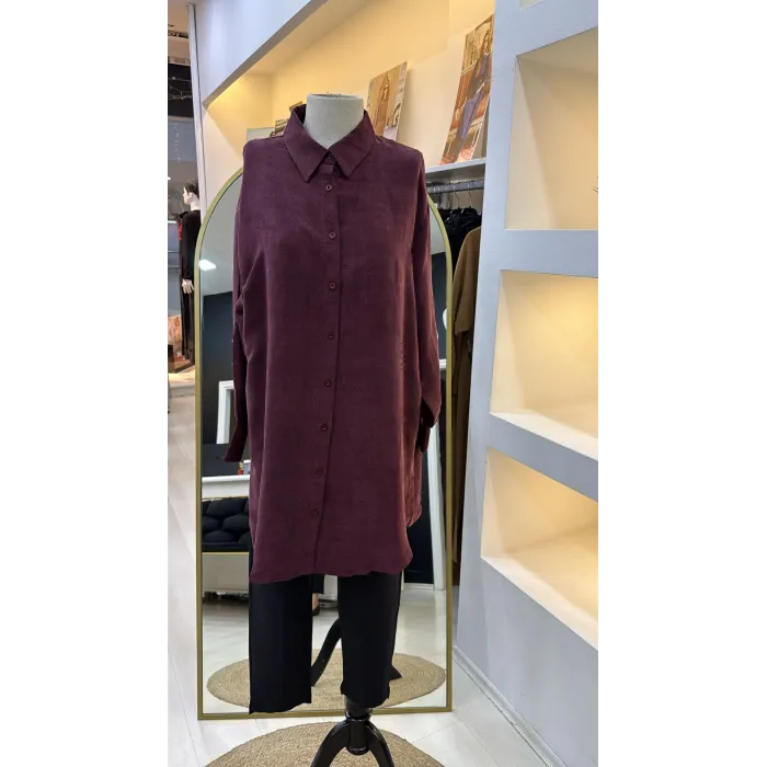 invee Terra Kadın Gömlek 7178 bordo