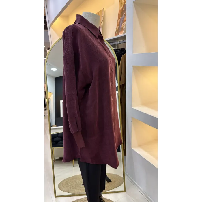 invee Terra Kadın Gömlek 7178 bordo