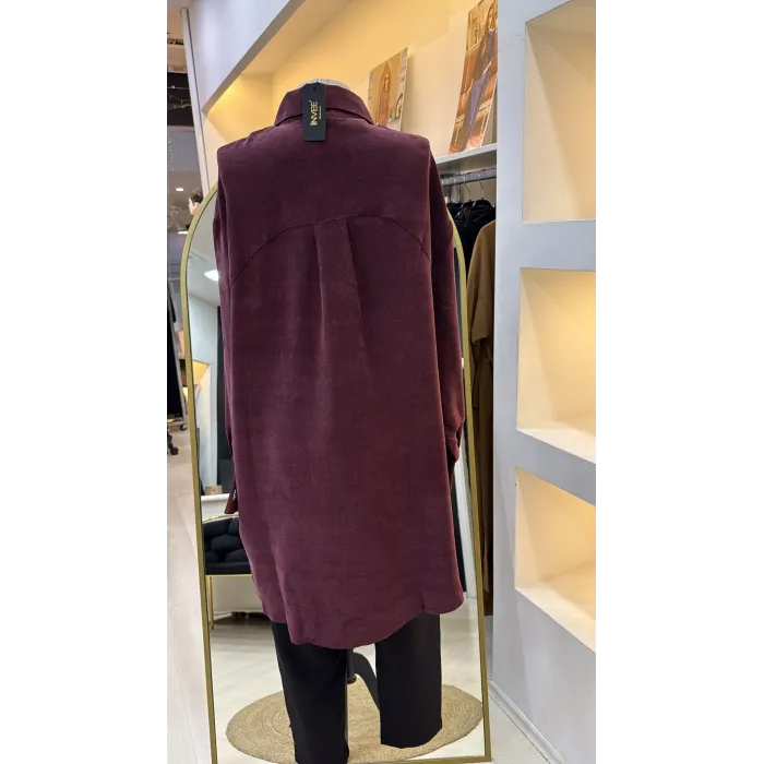invee Terra Kadın Gömlek 7178 bordo
