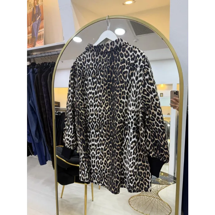 İnvee Gömlek 7187 DESENLİ Siyah -