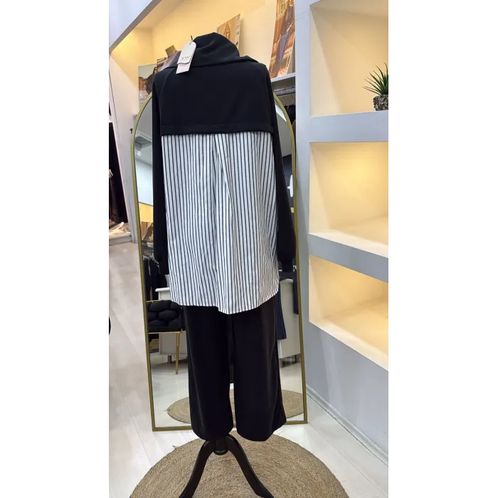 Nuss 1075 Pantolonlu Takım - SİYAH