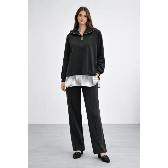 Nuss 1075 Pantolonlu Takım - SİYAH