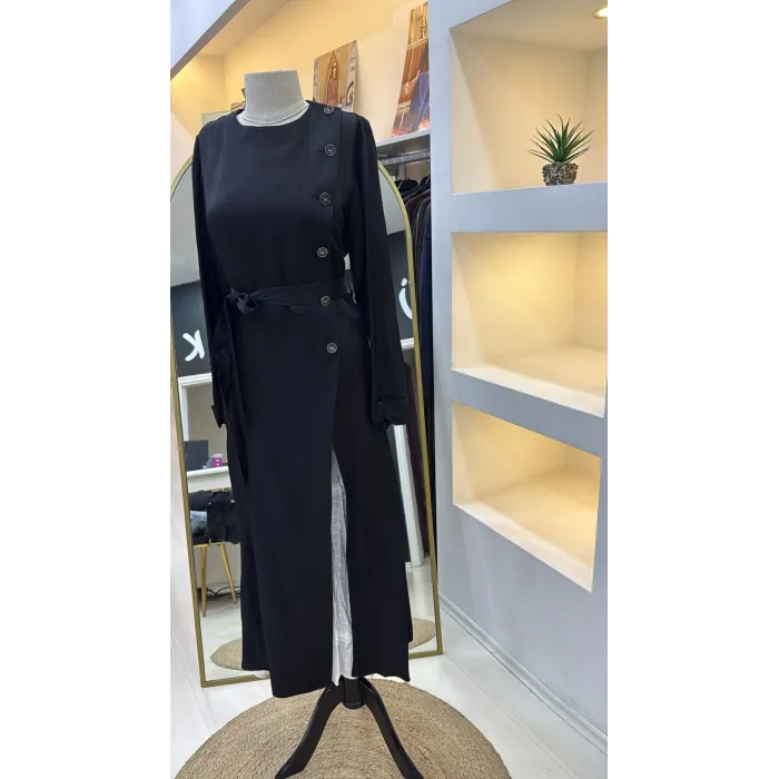 Misswhence İkili Elbise Siyah 39806