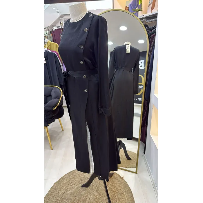 Misswhence İkili Elbise Siyah 39806