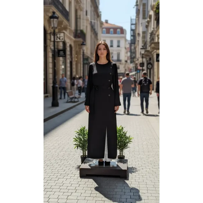 Misswhence İkili Elbise Siyah 39806