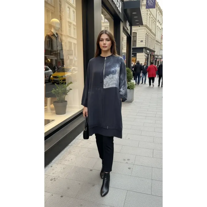 MİSSWHENCE İpek Tunik siyah 39005