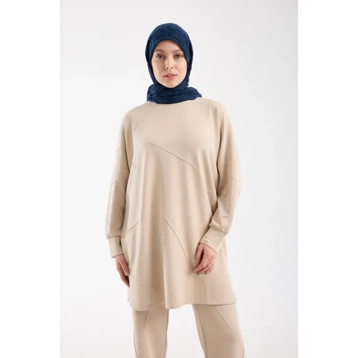 invee modal kumaş takim 7239 VANİLYA