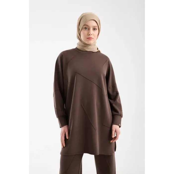 invee modal kumaş takim 7239 KAHVE