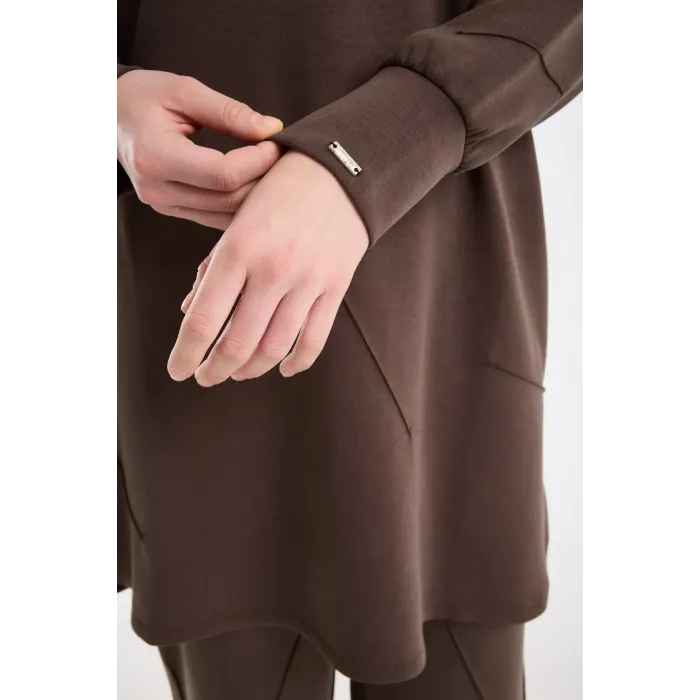 invee modal kumaş takim 7239 KAHVE