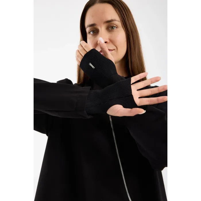 İnvee Vektör Tunik FERMUAR DETAYLİ SİYAH 7218