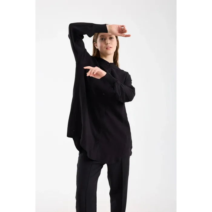 invee Elsa Gömlek siyah 7221