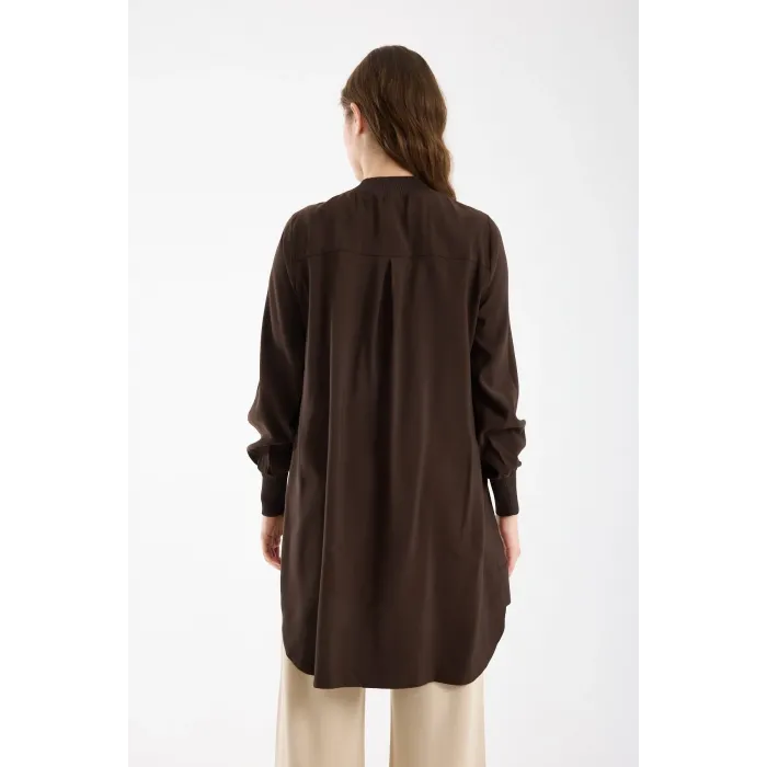 invee Elsa Gömlek kahve 7221