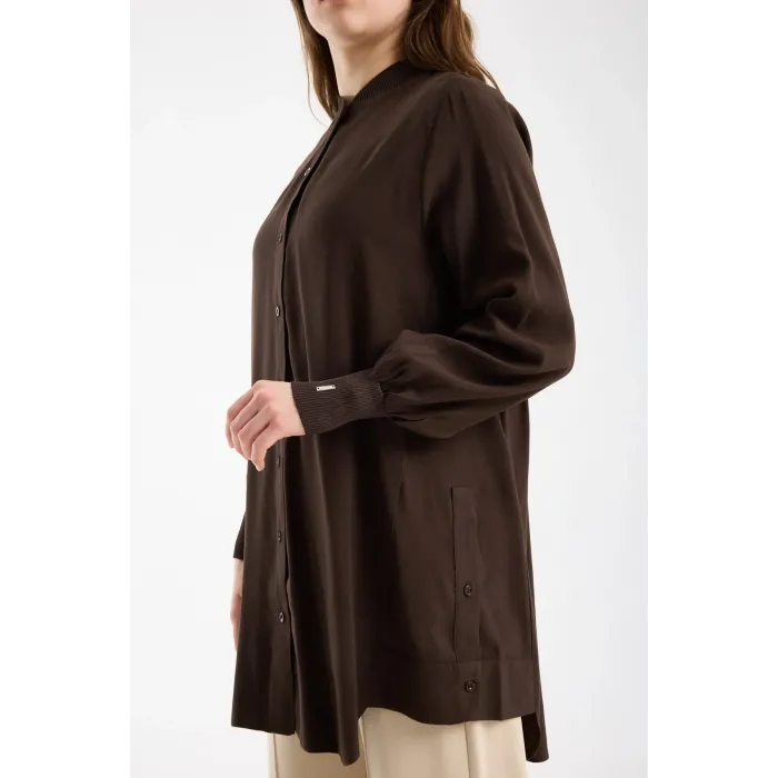 invee Elsa Gömlek kahve 7221