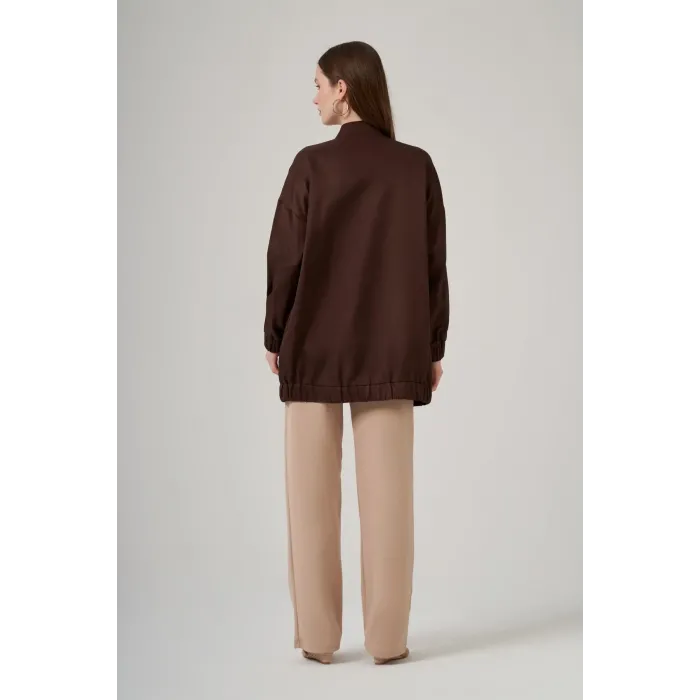 Nuss Taş İşlemeli Kap - 6043 Kahve