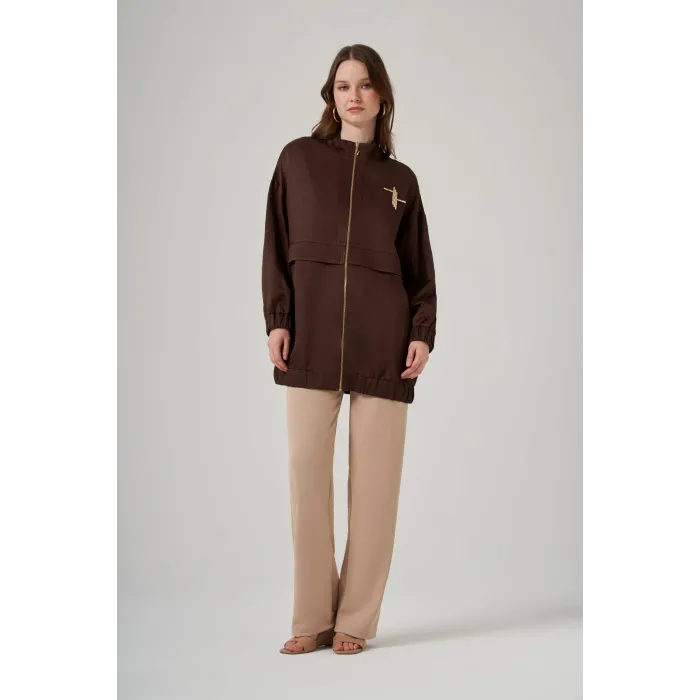 Nuss Taş İşlemeli Kap - 6043 Kahve