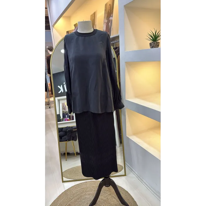 Misswhence İpek Bluz 39023 SİYAH