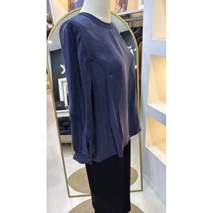 Misswhence İpek Bluz 39023 LACİVERT