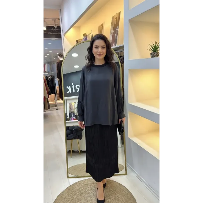 Misswhence İpek Bluz 39023 SİYAH
