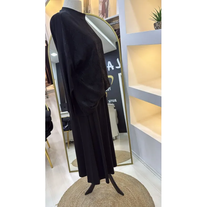 Nuss Desen Detay Etekli Takım - 1058 siyah