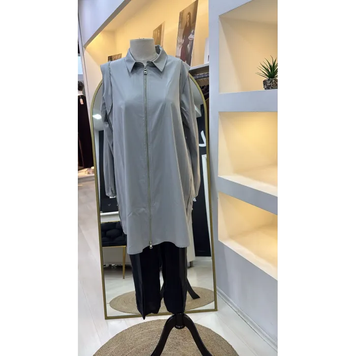 Misswhence Gömlek 39302 GRİ